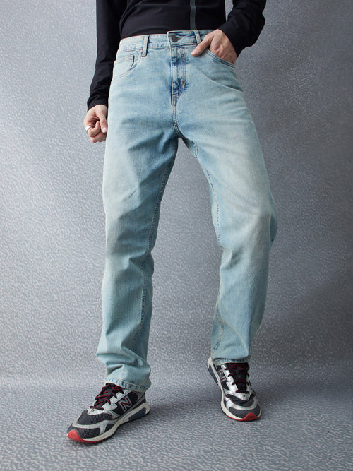 Voltedge Men Solid Cotton Loose Fit Jeans