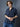 Men Premium Realxed Fit Cool Denim Look Cotton Navy Light Blue Checked Casual Shirt