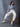 Women Premium Baggy Baloon High Waist Cotton Stretch White Jeans