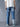 Men Relax Wide Leg Cotton Distress Washed Stylised Street Look Indigo Jeans
