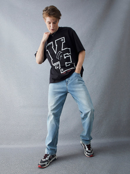Voltedge Men Graphics Cotton Relaxed Fit Half Sleev T-Shirt