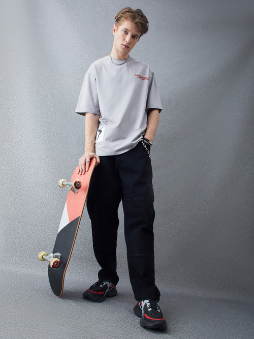 Voltedge Men Graphics Cotton Relaxed Fit Half Sleev T-Shirt