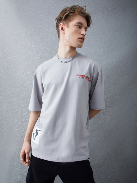 Voltedge Men Graphics Cotton Relaxed Fit Half Sleev T-Shirt