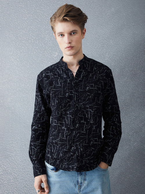 Voltedge Men Checked Cotton Relaxed Fit Full Sleave Shirt