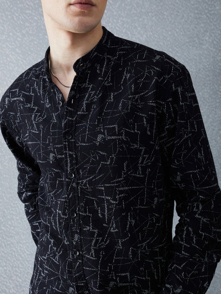 Voltedge Men Checked Cotton Relaxed Fit Full Sleave Shirt