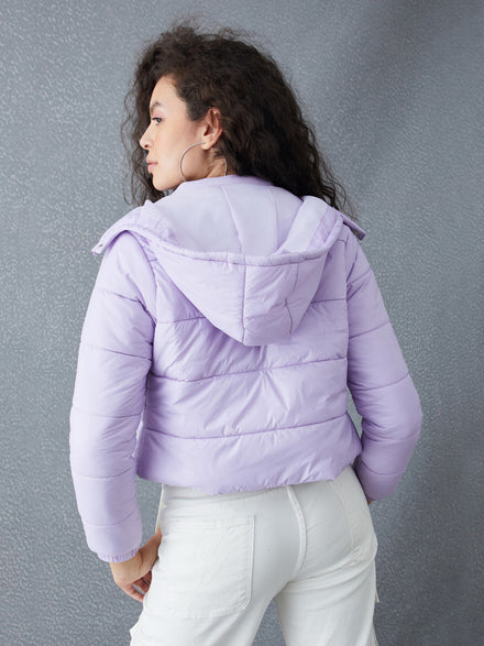Voltedge Women Puffer Polyester Regular Fit Full Sleave jacket
