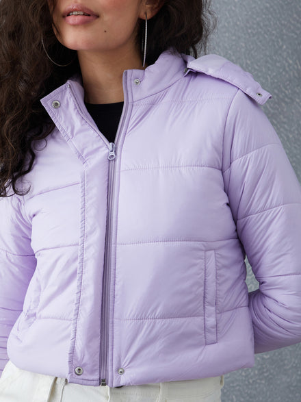 Voltedge Women Puffer Polyester Regular Fit Full Sleave jacket