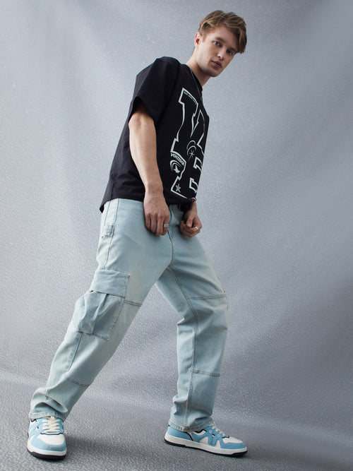 Voltedge Men Solid Cotton Stretch Relaxed Fit Jeans