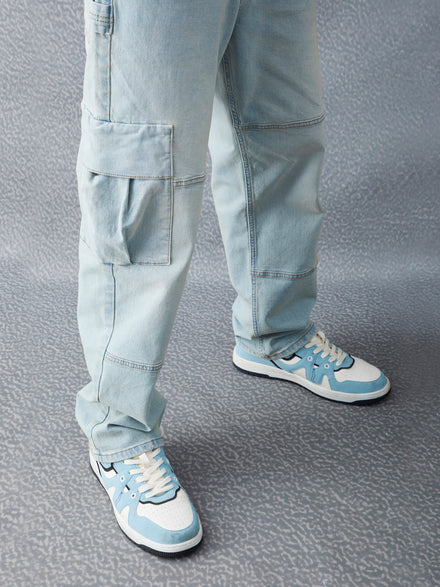 Voltedge Men Solid Cotton Stretch Relaxed Fit Jeans