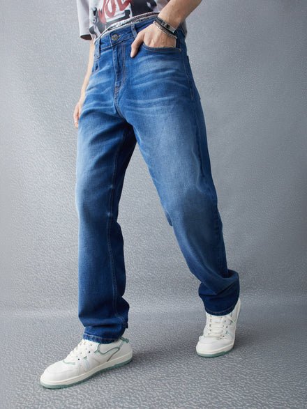 Voltedge Men Solid Cotton Straight Fit  Jeans
