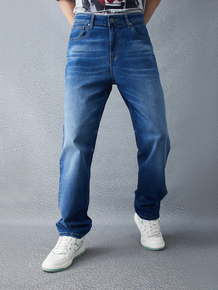 Voltedge Men Solid Cotton Straight Fit  Jeans
