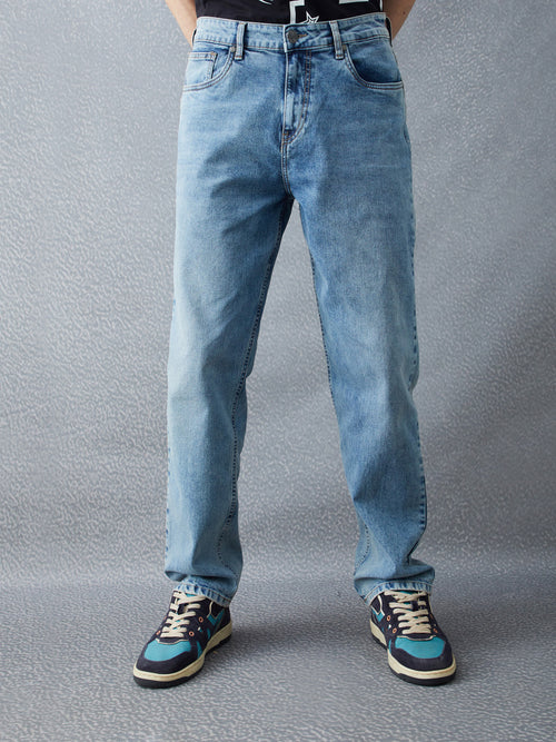 Voltedge Men Solid Cotton Loose Fit  Jeans