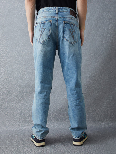 Voltedge Men Solid Cotton Loose Fit  Jeans