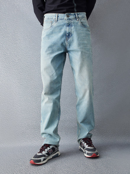 Voltedge Men Solid Cotton Loose Fit  Jeans