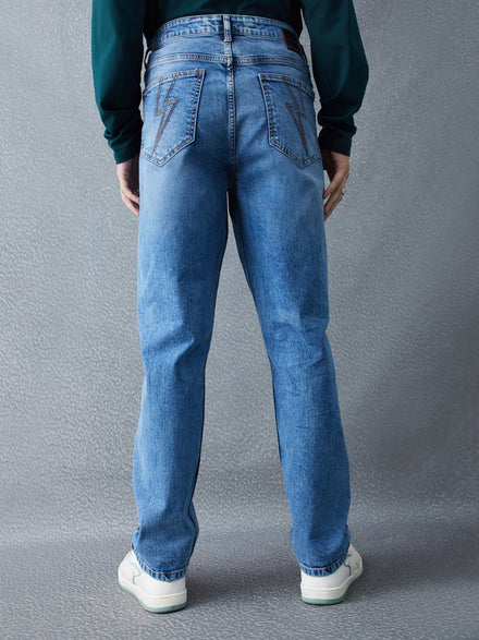 Voltedge Men Solid Cotton Loose Fit  Jeans