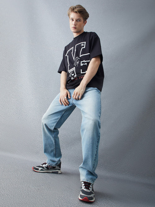 Voltedge Men Solid Cotton Loose Fit  Jeans