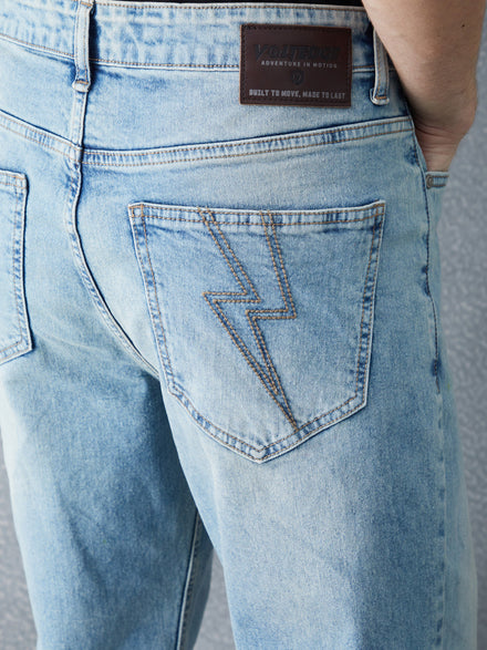 Voltedge Men Solid Cotton Loose Fit  Jeans