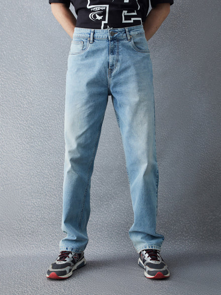 Voltedge Men Solid Cotton Loose Fit  Jeans
