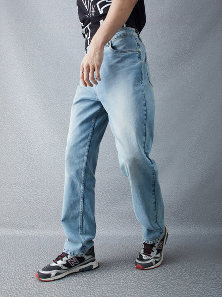 Voltedge Men Solid Cotton Loose Fit  Jeans