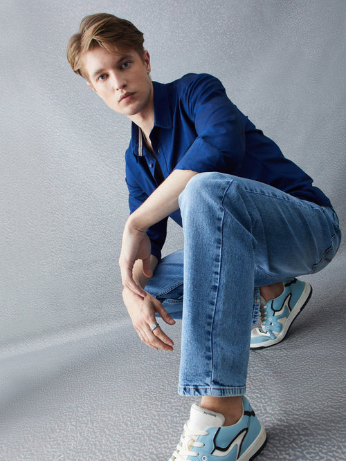 Voltedge Men Solid Cotton Loose Fit  Jeans