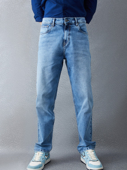 Voltedge Men Solid Cotton Loose Fit  Jeans