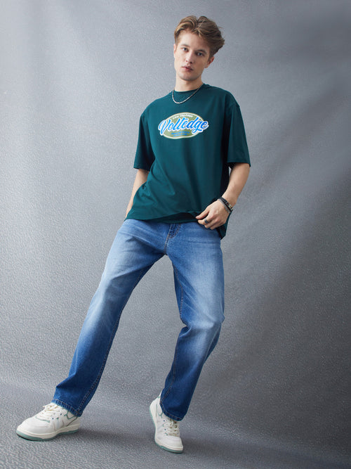 Voltedge Men Solid Cotton Wide Leg  Jeans