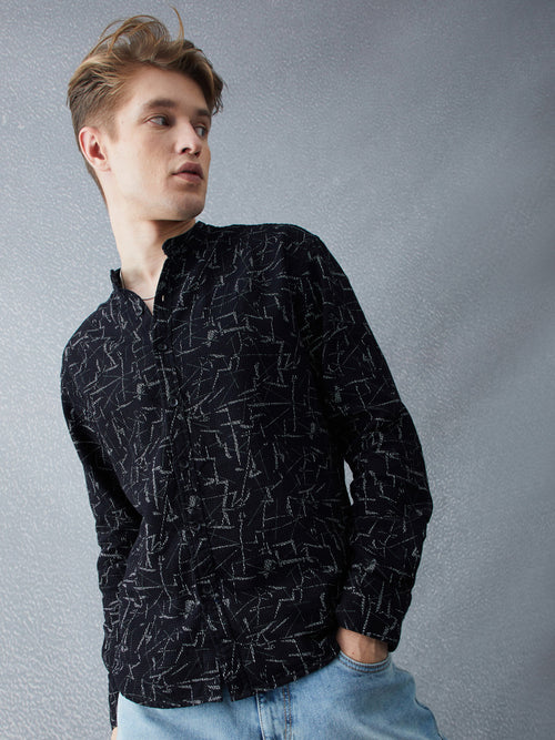 Voltedge Men Checked Cotton Relaxed Fit Full Sleave Shirt