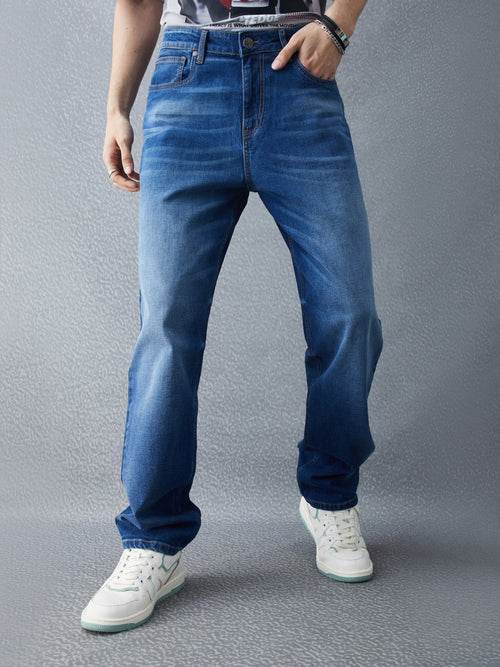 Voltedge Men Solid Cotton Straight Fit  Jeans