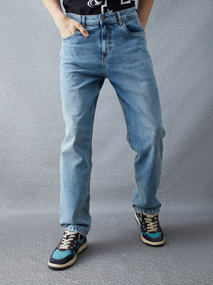 Voltedge Men Solid Cotton Relaxed Fit  Jeans