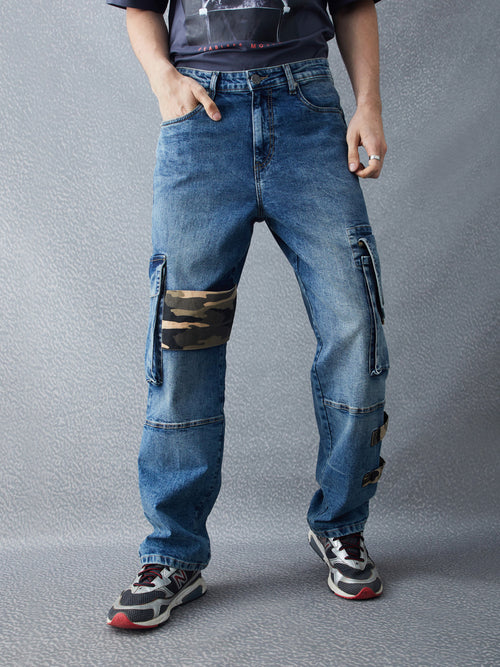 Voltedge Men Solid Cotton Loose Fit  Jeans