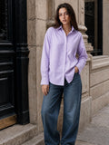 Voltedge Women Premium Cotton Striped Relaxed Fit Casual Shirt