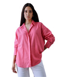 Women Oversize Light Pink Cotton Casual shirt