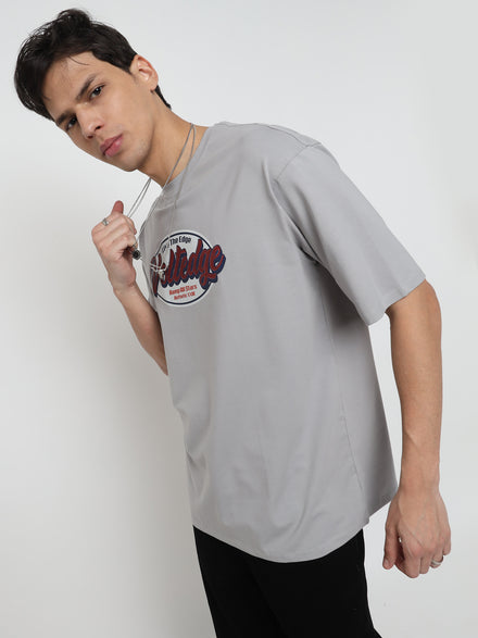 Voltedge Men Graphics Cotton Relaxed Fit Half Sleave T-Shirt