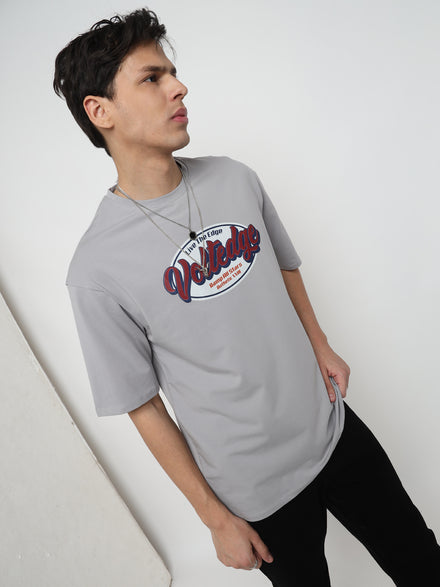 Voltedge Men Graphics Cotton Relaxed Fit Half Sleave T-Shirt