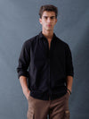 Men Relax fit Black Solid Peach Cotton Casual Shirt